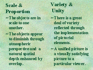 pictorial description of scale and variety